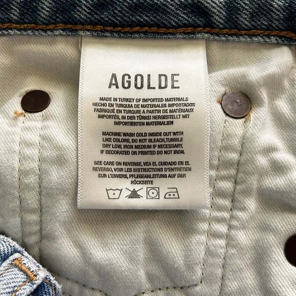 Agolde Fen High Rise Straight Leg Size 26 - Picture 11 of 16